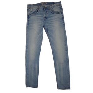 ZARA‎ MAN light wash stretch skinny jeans 32x30